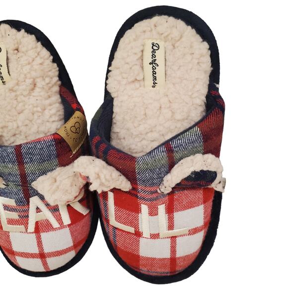 Dearfoams Memory Foam Lil Bear Slippers Limited Edition Size 11/12 Youth - Picture 6 of 10